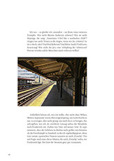 Seite aus dem Vorwort von Rodrigo de Zayas mit einem Bild von einem Bahnsteig